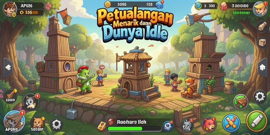 Tampilan gameplay AP686 yang seru dalam genre Idle.