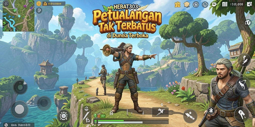 Screenshot HEBAT303 menampilkan gameplay Open World yang menakjubkan.