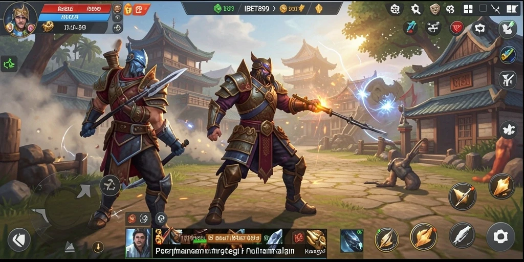 Screenshot gameplay menunjukkan aksi strategis yang mendebarkan.