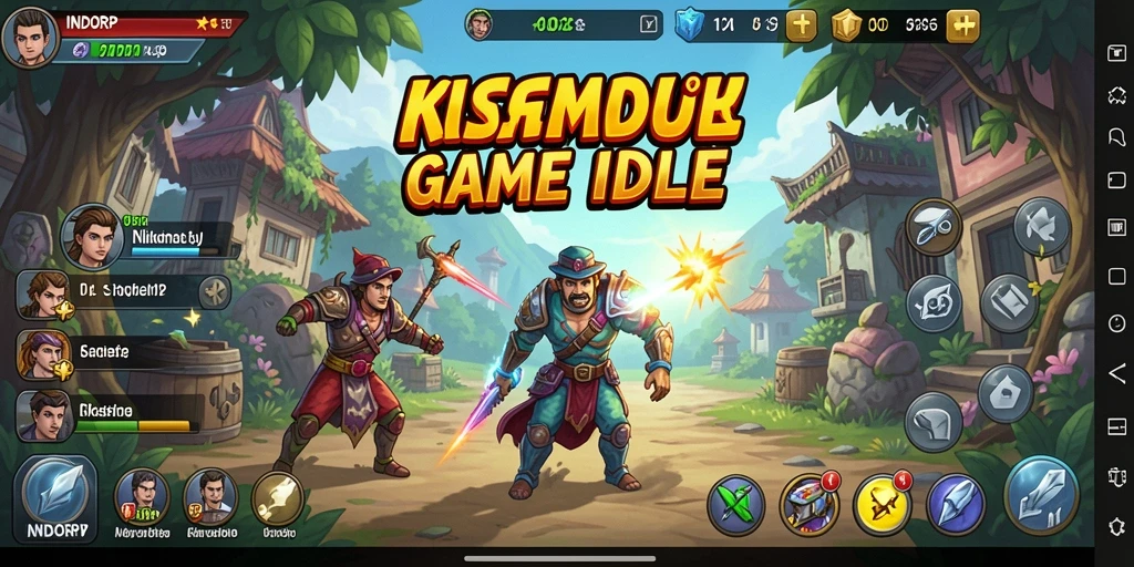 Tangkapan layar gameplay INDORP menampilkan karakter yang mengumpulkan sumber daya dengan mudah.