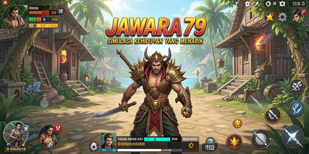 Screenshot JAWARA79 menampilkan pengalaman gameplay simulator yang mendalam.