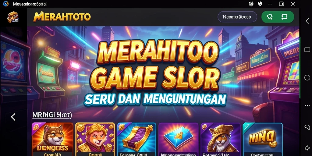 Screenshot gameplay utama MERAHTOTO menampilkan keseruan dan grafis yang menarik.