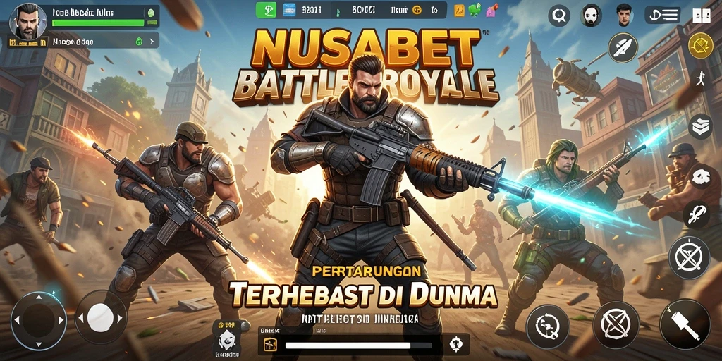 Gameplay seru NUSABET dalam aksi Battle Royale.