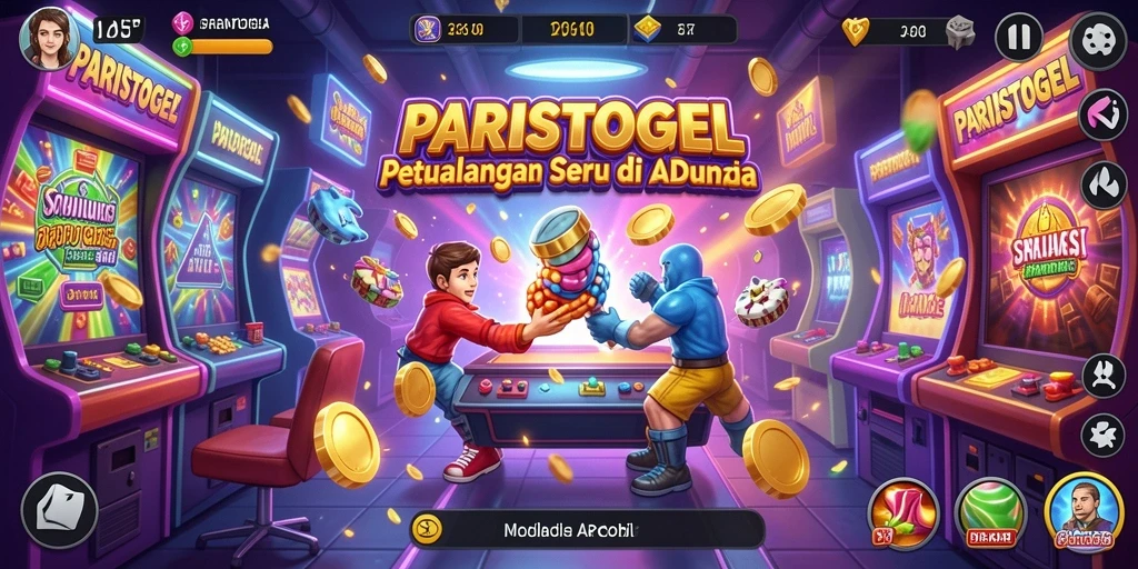 Screenshot gameplay PARISTOGEL menampilkan tantangan yang seru.