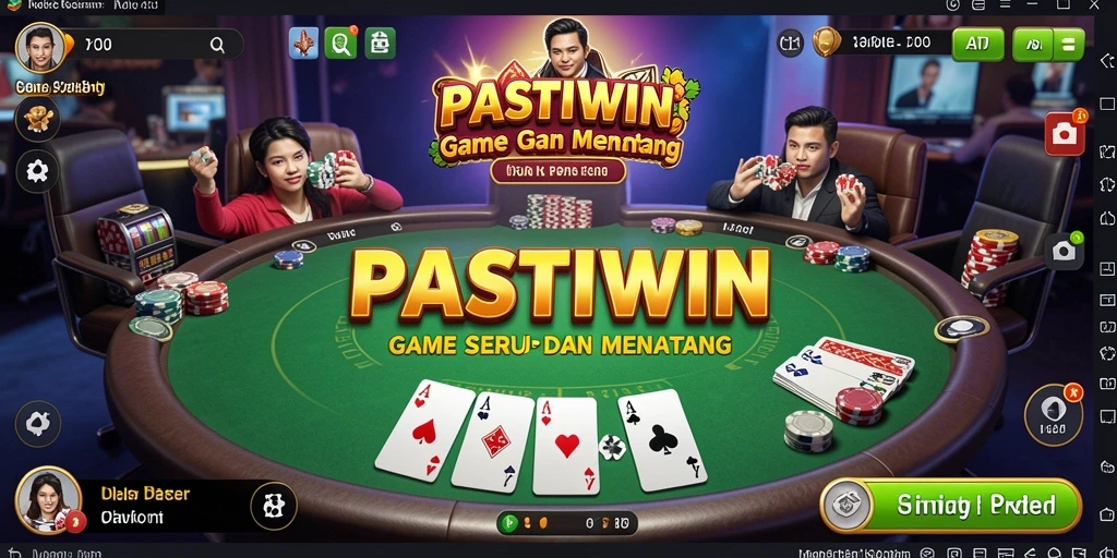 Tampilan gameplay seru dalam aplikasi PASTIWIN.
