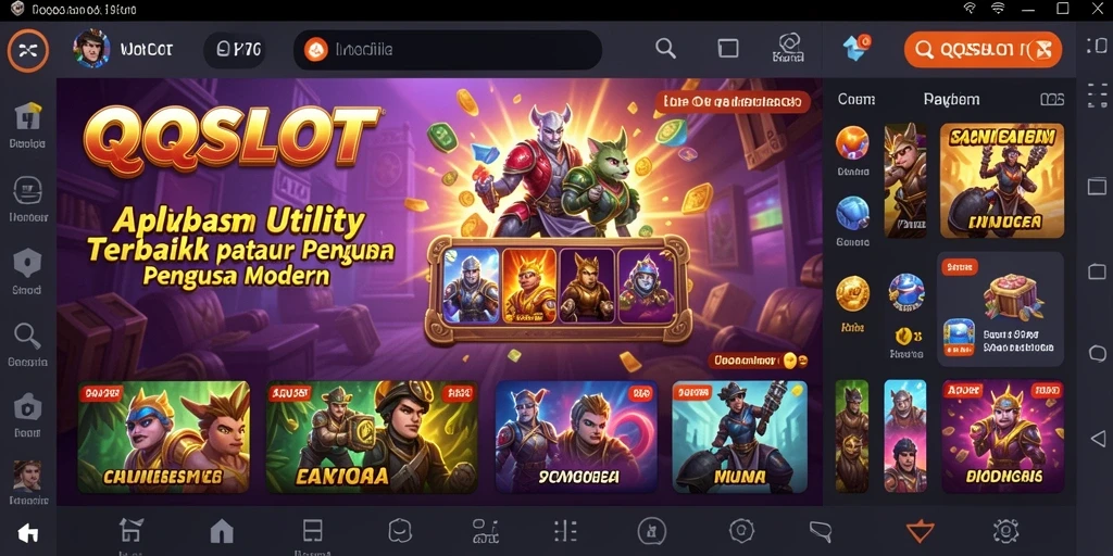 Tampilan antarmuka utama QQSLOT yang ramah pengguna dan fungsional.