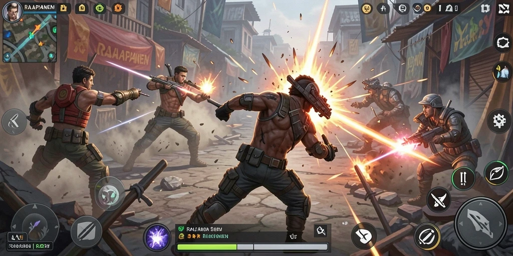 Gameplay action seru dalam RAJAPANEN dengan grafis yang menarik.