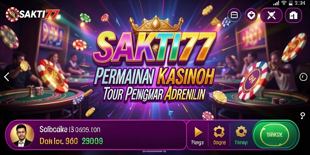 Tampilan gameplay menegangkan di aplikasi SAKTI77.