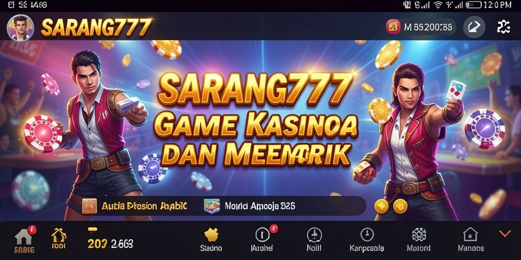 Tampilan gameplay yang mengasyikkan dari SARANG777 saat bermain Kasino.