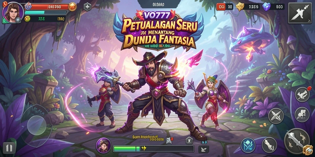 Screenshot gameplay VO777 menunjukkan aksi petualangan yang mendebarkan.