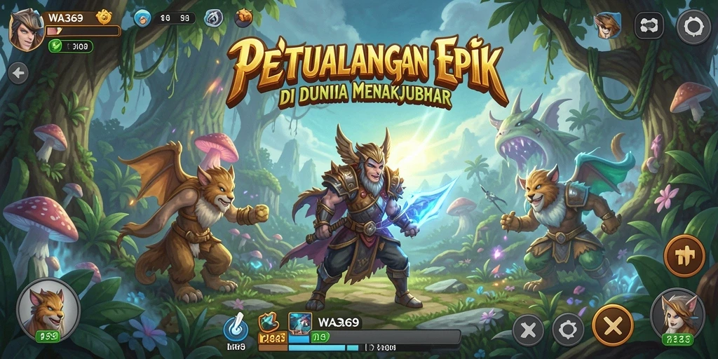 Screenshot gameplay WA369 yang menampilkan petualangan mendebarkan.