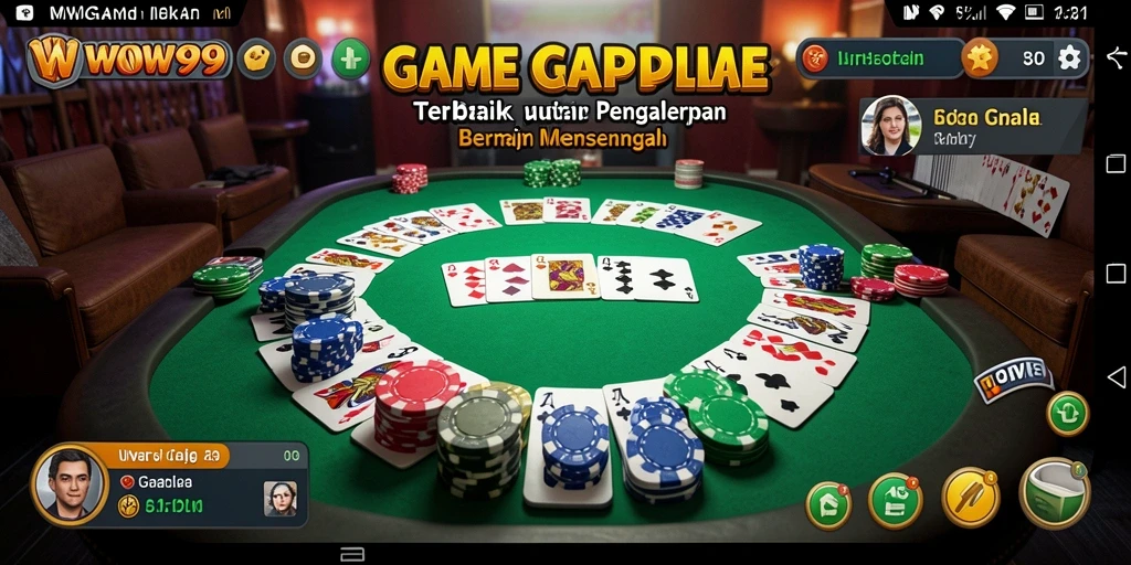 Gameplay seru Gaple di WOW99 dengan grafis menarik.